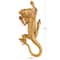 15&#x22; Gold Lizard Textured Climbing Sculpture